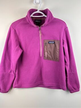 Patagonia Micro D 1/4 Zip Fleece Pullover Pink Purple XS